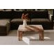 Segment Orange Square Marble Top Coffee Table