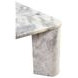Segment Ashen Gray Square Marble Top Coffee Table