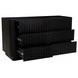 Povera Black 6 Drawer Dresser