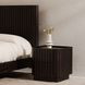 Povera Black 2 Drawer Nightstand