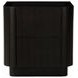 Povera Black 2 Drawer Nightstand