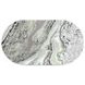 Celia Green 72" Oval Marble Top Dining Table