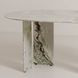 Celia Green 72" Oval Marble Top Dining Table