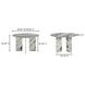 Celia Green 48" Round Marble Top Dining Table