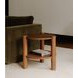Olsen Vintage Brown Round Accent Table