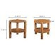 Olsen Vintage Brown Round Accent Table