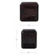 Rory Dark Brown 2 Drawer Nightstand