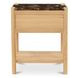 Elio Dark Emperador and Brown 1 Drawer Marble Top Nightstand