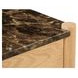 Elio Dark Emperador and Brown 1 Drawer Marble Top Nightstand