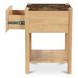 Elio Dark Emperador and Brown 1 Drawer Marble Top Nightstand