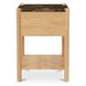 Elio Dark Emperador and Brown 1 Drawer Marble Top Nightstand