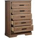 Coventry Hall Pecan 5 Drawers Chest