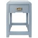 Jean Matte Light Blue Rectangular 1 Drawer Side Table