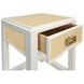 Jean Natural Grasscloth Rectangular 1 Drawer Side Table