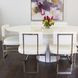 Jefferson White Lacquer 86" Oval Dining Table
