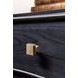 Mosaic Dark Midnight Blue 3 Drawer Merlot Accent Chest