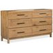 Davenport Rustic Caramel 6 Drawer Dresser