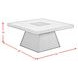 Rizzo Gray and Dark Espresso Square Coffee Table