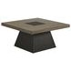 Rizzo Gray and Dark Espresso Square Coffee Table