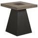 Rizzo Gray and Dark Espresso Square End Table