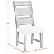 Rizzo Beige Upholstered Dining Side Chair Set of 2