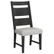 Rizzo Beige Upholstered Dining Side Chair Set of 2