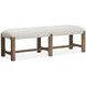 Plum Creek Gray Upholstered Dining Bench