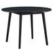 Willow Black 42" Round Dining Table