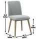 Vida Gray Upholstered Side Chair Set of 2