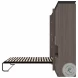 Orion Bark Gray And Graphite 118" Full Murphy Bed With Multifunctional Storage