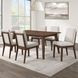 Canton Brown and Beige Upholstered Side Chair Set of 2