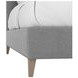 Dante Slate Performance Fabric Queen Upholstered Wide Channel Panel Bed