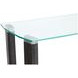 Ironvale Black Truffle Rectangular Glass Top Sofa Table