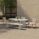 Eris White Outdoor 87" Oval Dining Table