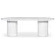 Eris White Outdoor 87" Oval Dining Table