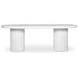Eris White Outdoor 87" Oval Dining Table