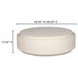Cosmo Off White Outdoor Round Coffee Table