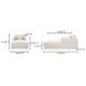 Bryn Oyster 77" Chaise with Pillow