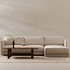 Bryn Oyster 2 Piece Modular RAF Sectional with Pillows