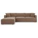 Bryn Camel 2 Piece Modular LAF Sectional with Pillows