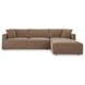 Bryn Camel 2 Piece Modular RAF Sectional with Pillows