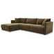 Bryn Heritage Cedar Green Modular Sectional with Pillows