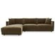 Bryn Heritage Cedar Green Modular Sectional with Pillows