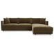 Bryn Heritage Cedar Green 2 Piece Modular RAF Sectional with Pillows