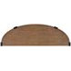 Kaysen Wallaby and Matte Black Demilune Sofa Table