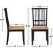 Magnolia Black Slat Back Side Chair Set of 2