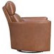 Radius Vintage Whiskey Leather Swivel Glider Power Recliner with USB Charging