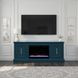Jordan Denim Blue 65" TV Stand with Fireplace