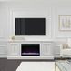 Jordan White 65" TV Stand with Fireplace