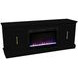 Jordan Black 65" TV Stand with Fireplace